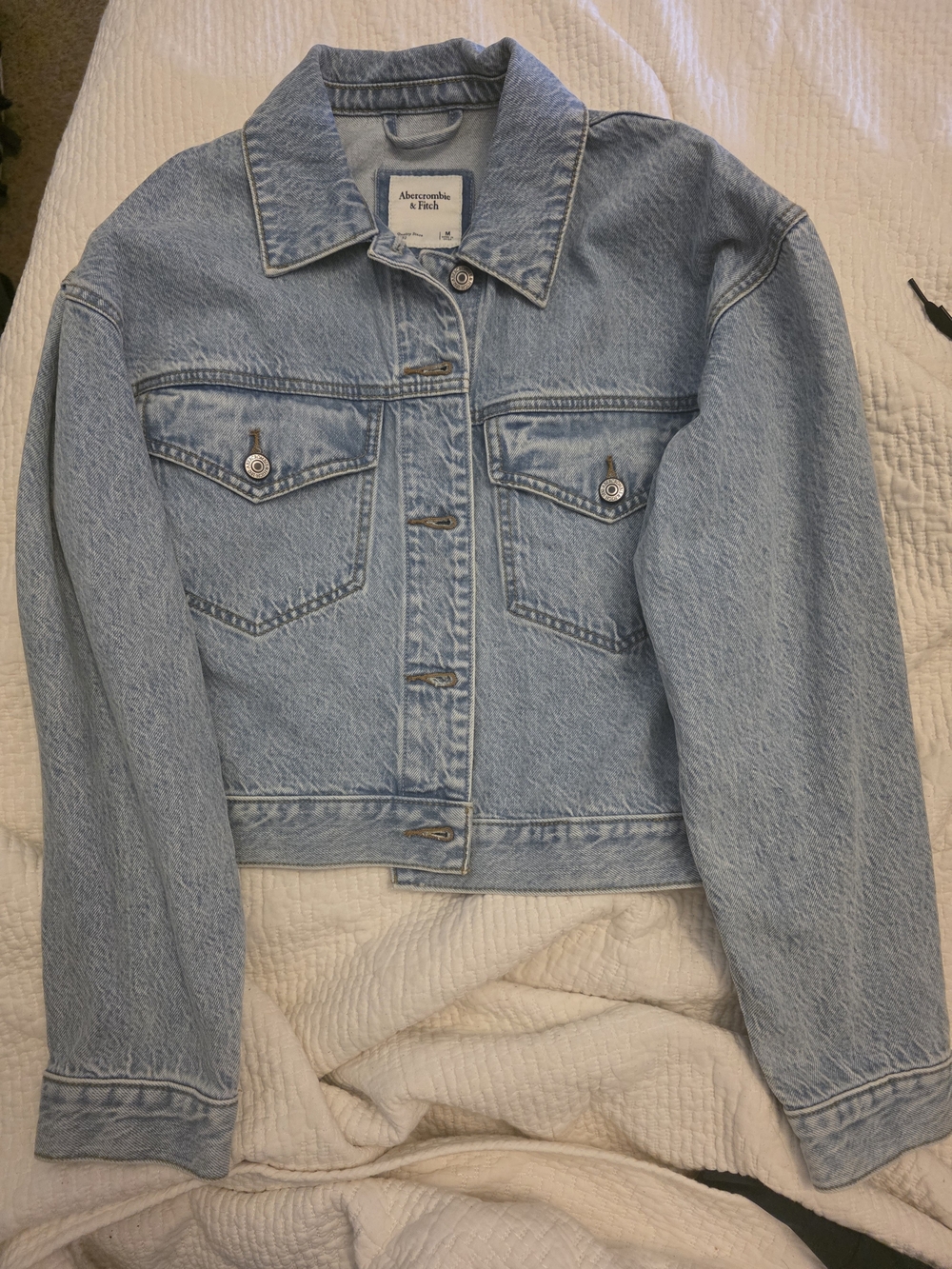 Abercrombie & Fitch Light Wash Denim Jacket - Women's